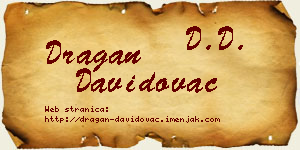 Dragan Davidovac vizit kartica